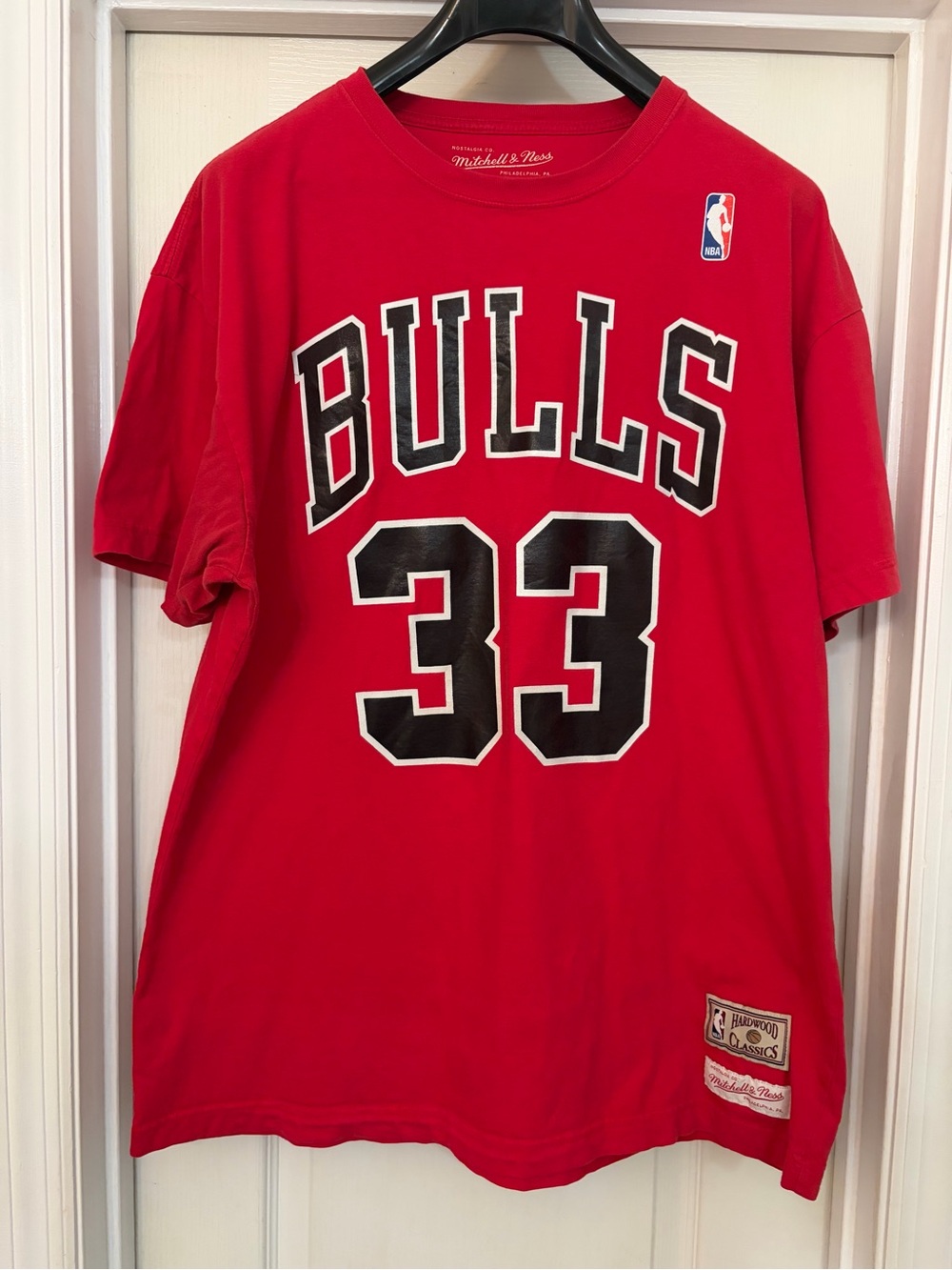 Scottie Pippen Chicago Bulls Shirt NBA XL Hardwood Classics Mitchell Ness